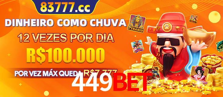 Banner do programa de recompensas Recomende para amigos do 449bet, detalhando os bônus por convidar amigos, com prêmios que chegam a R$288.888.