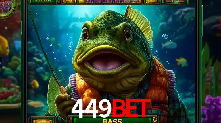 Personagem de peixe pescador do popular jogo de slot com tema de pescaria, uma das emocionantes opções de caça-níqueis para jogar e ganhar no cassino 449bet.